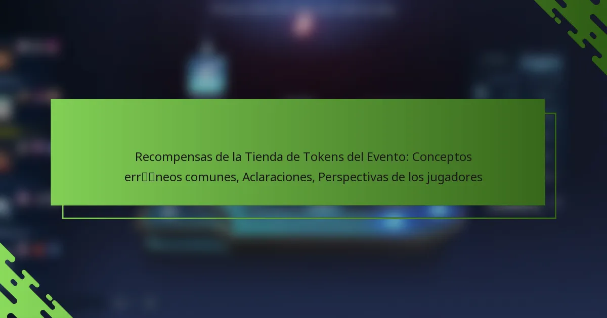 Recompensas de la Tienda de Tokens del Evento: Conceptos erróneos comunes, Aclaraciones, Perspectivas de los jugadores
